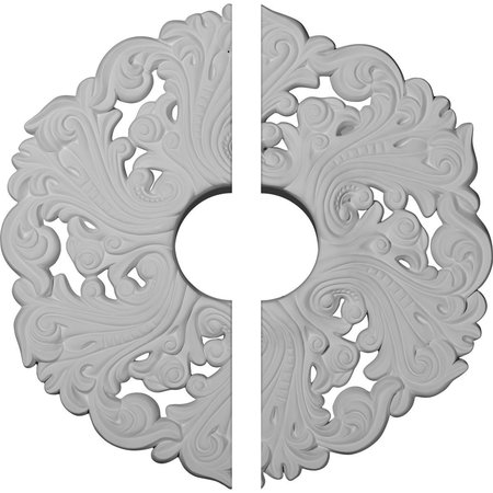EKENA MILLWORK Orrington Ceiling Medallion, Two Piece (Fits Canopies up to 4 3/4"), 19 5/8"OD x 4 3/4"ID x 1 3/4"P CM19OR2